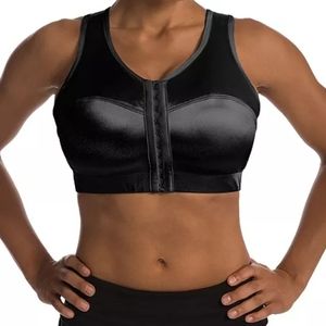 Enell Black Satin Sports Bra Size 5
